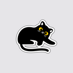 Lazy Whiskers Chill Cat Sticker