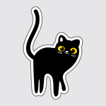 Noir Tail Black Cat Sticker