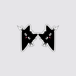 Twin Tails Close Cat Sticker